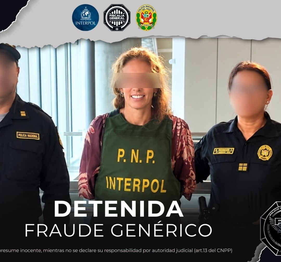 Detienen en Aeropuerto de Lima a Mujer Buscada por Fraude Genérico